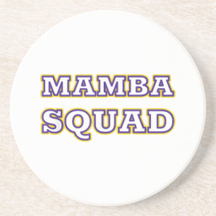 Mamba Squad grappige kleding voor slang liefhebber Zandsteen Onderzetter