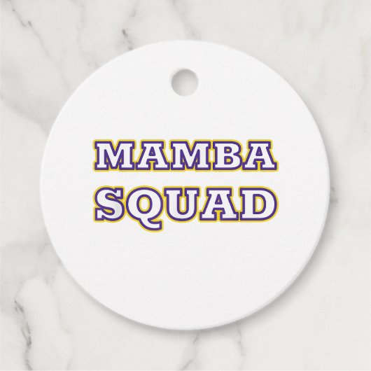 Mamba Squad grappige Kleding voor Snake Lover Bedankjes Labels (Voorkant)