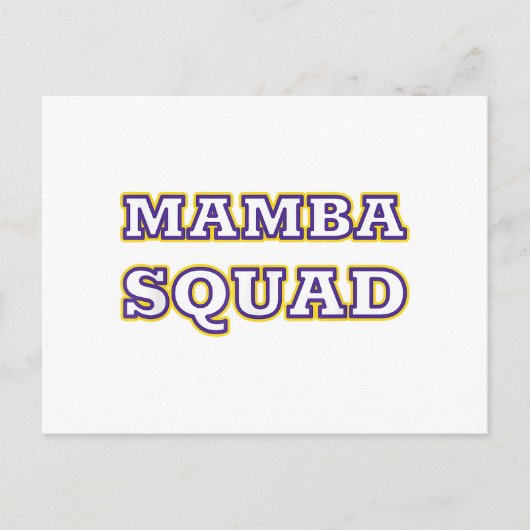 Mamba Squad grappige Kleding voor Snake Lover Briefkaart (Voorkant)