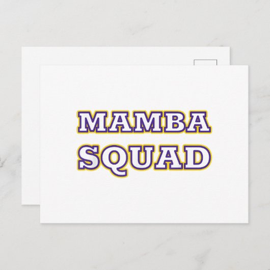 Mamba Squad grappige Kleding voor Snake Lover Feestdagenkaart (Voorkant / Achterkant)