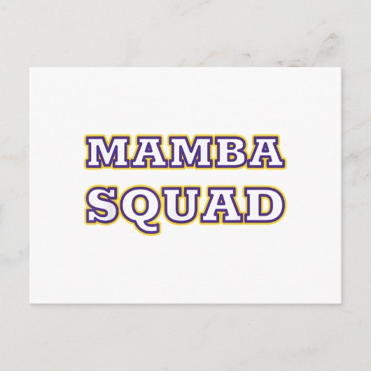 Mamba Squad grappige Kleding voor Snake Lover Feestdagenkaart (Voorkant)
