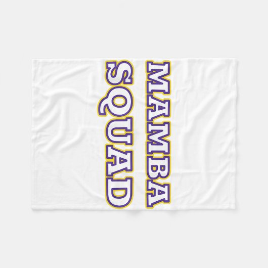 Mamba Squad grappige Kleding voor Snake Lover Fleece Deken (Voorkant (Horizontaal))