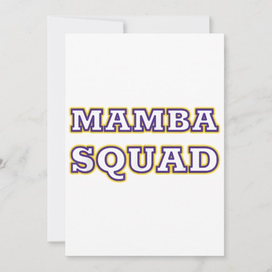 Mamba Squad grappige Kleding voor Snake Lover Kaart (Voorkant)