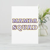 Mamba Squad grappige Kleding voor Snake Lover Kaart (Staand voorkant)