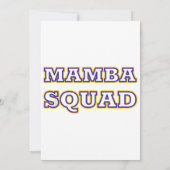 Mamba Squad grappige Kleding voor Snake Lover Kaart (Achterkant)