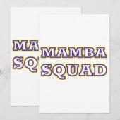 Mamba Squad grappige Kleding voor Snake Lover Kaart (Voorkant / Achterkant)