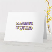 Mamba Squad grappige Kleding voor Snake Lover Kaart (Gele Bloem)