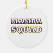 Mamba Squad grappige Kleding voor Snake Lover Keramisch Ornament (Achterkant)