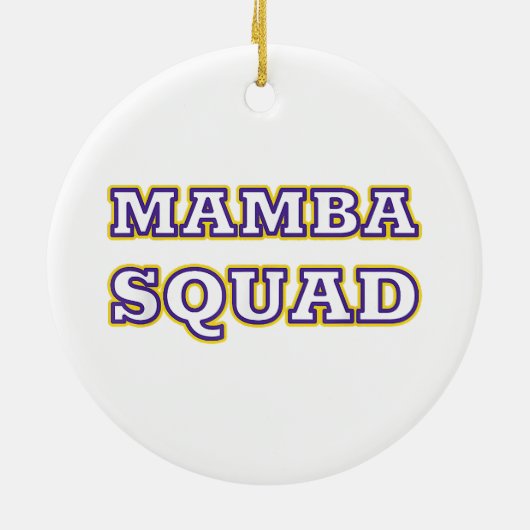Mamba Squad grappige Kleding voor Snake Lover Keramisch Ornament (Achterkant)