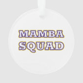 Mamba Squad grappige Kleding voor Snake Lover Ornament (achterkant)