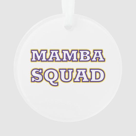 Mamba Squad grappige Kleding voor Snake Lover Ornament (achterkant)