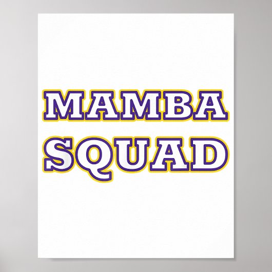 Mamba Squad grappige Kleding voor Snake Lover Poster (Voorkant)