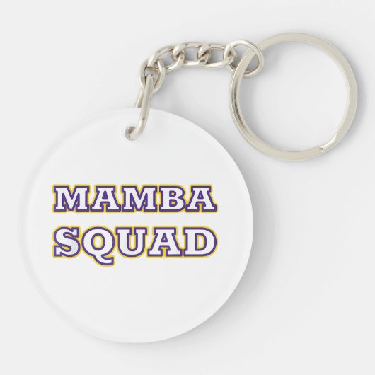 Mamba Squad grappige Kleding voor Snake Lover Sleutelhanger (Achterkant)