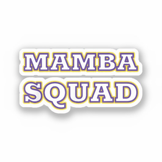 Mamba Squad grappige Kleding voor Snake Lover Sticker (Voorkant)
