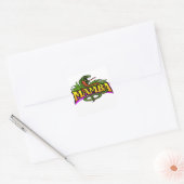 Mamba voor altijd, vierkante sticker (Envelop)