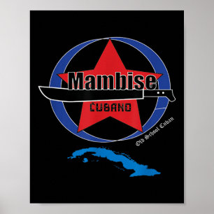 Mambi Leger Cubaanse Machete Cuba Libre Cubaanse O Poster