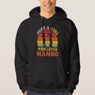 Mambo-dans vintage gewoon een meisje dat van Mambo Hoodie