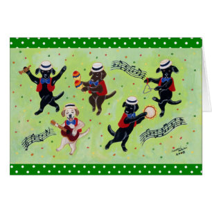 Mambo Labrador Musicians Painting
