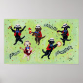 Mambo Labradors Artwork Poster (Voorkant)