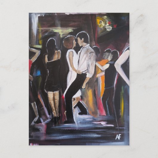 Mambo Night Schilderij van Alfred Fox Briefkaart (Voorkant)