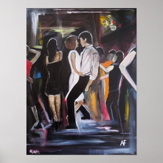 Mambo Night Schilderij van Alfred Fox Poster (Voorkant)