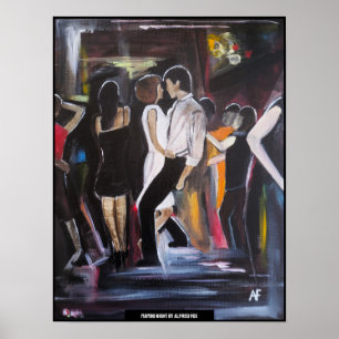 Mambo Night Schilderij van Alfred Fox Poster