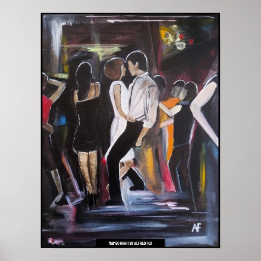 Mambo Night Schilderij van Alfred Fox Poster (Voorkant)