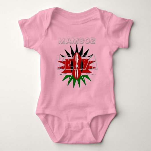 Mamboz Colorful Baby Kinder Kenya patroonontwerp Romper (Voorkant)