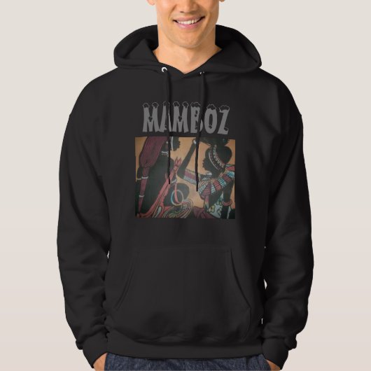Mamboz Maasai Colorful Hakuna Matata-kunstontwerp Hoodie (Voorkant)