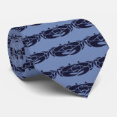 MAMEA Blue Crab Necktie Stropdas (Opgerold)