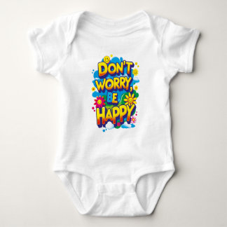 Mameluco Don't Worry, Be Happy Romper
