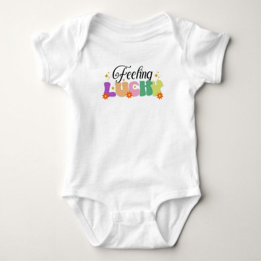 Mameluco para bebé Feeling Lucky Romper (Voorkant)