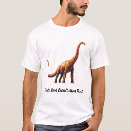 Mamenchisaurus Dino Maak Uw Eigen Aangepaste Tekst T-shirt