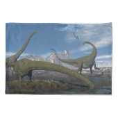 Mamenchisaurus dinosaurs kudde - 3D rendering Kussensloop (Achterkant)