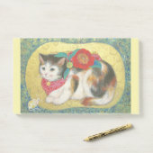 Mameneko: The Camellia Kitten Post-it® Notes (Op bureau)