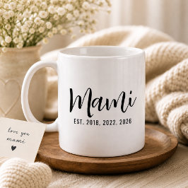 Mami Gestichte Nieuwe Moeder Cadeau Koffiemok