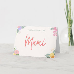 Mami   Kaart van Floral-Moederdag