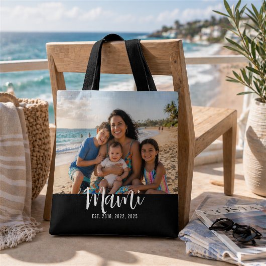 Mami moderne script foto tote bag