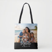 Mami moderne script foto tote bag (Voorkant)