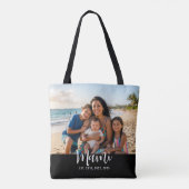 Mami moderne script foto tote bag (Achterkant)