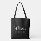 Mami Opgericht Nieuwe Moeder Cadeau Tote Bag (Achterkant)
