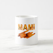 MAMI Oranje Typografie Kunst Koffiemok (Center)