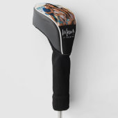 Mami Vastgestelde Script Zwarte Foto Golfheadcover (Schuin)