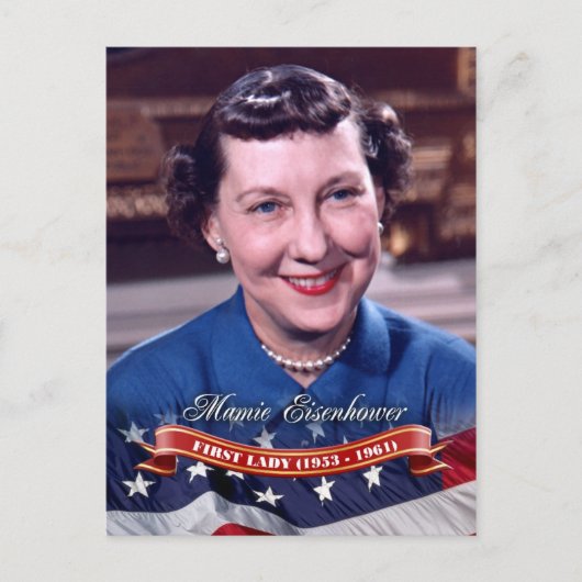 Mamie Eisenhower, First Lady of the U.S. Briefkaart (Voorkant)