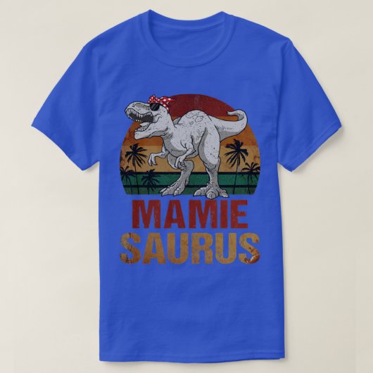 Mamiesaurus T Rex Dinosaur Mamie Saurus T-shirt (Design voorkant)