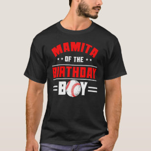 Mamita van de wedstrijd Jongen Baseball Familie B T-shirt