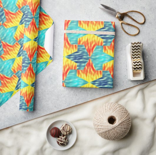 Mamluks Djinns Fire and Water Pattern Cadeaupapier (Crafts)