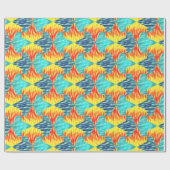 Mamluks Djinns Fire and Water Pattern Cadeaupapier (Vlak)