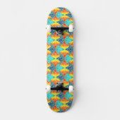 Mamluks Djinns Fire and Water Pattern Persoonlijk Skateboard (Voorkant)