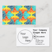 Mamluks Djinns Fire and Water Pattern Visitekaartje (Voorkant / Achterkant)